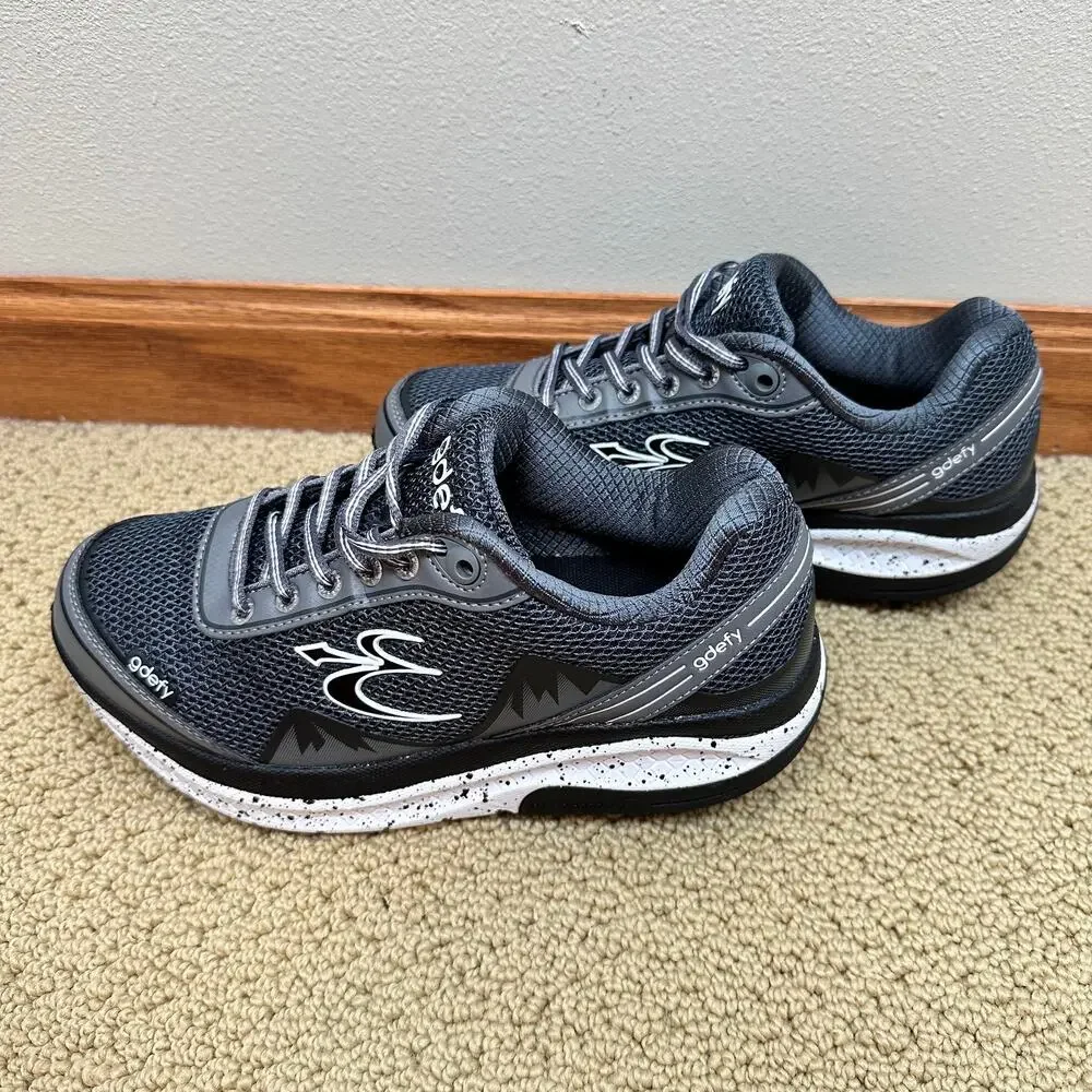 G-DEFY Women's Gray Mighty Walk Shoes 7 Sneaker Comfort Walking Veroshock